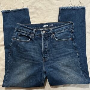 Old Navy Dark Blue Frayed Hem Jeans